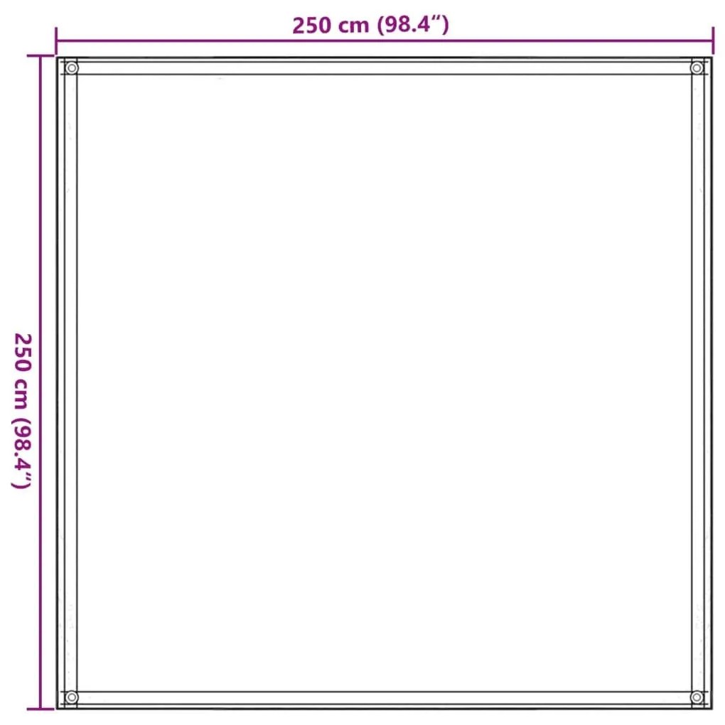 Χαλί Σκηνής Μπεζ 250 x 250 εκ. από HDPE