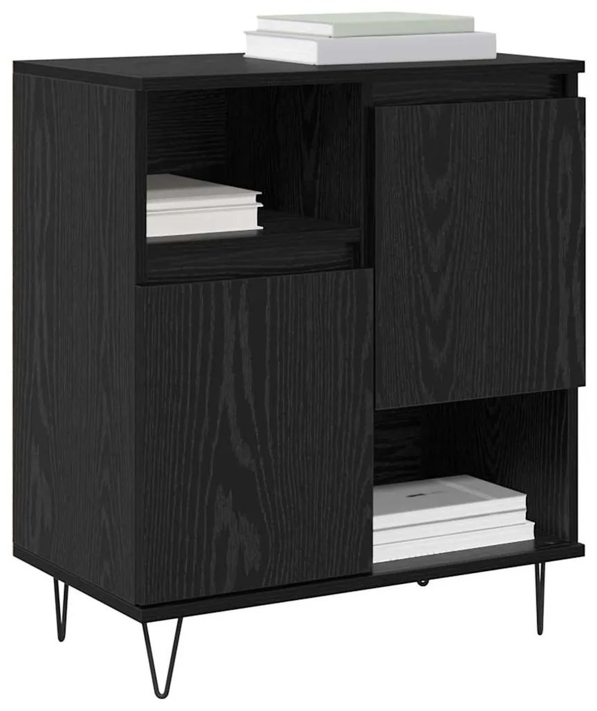 vidaXL Πλαϊνό γραφείο Μαύρη Οξυά 60 x 35 x 70 cm