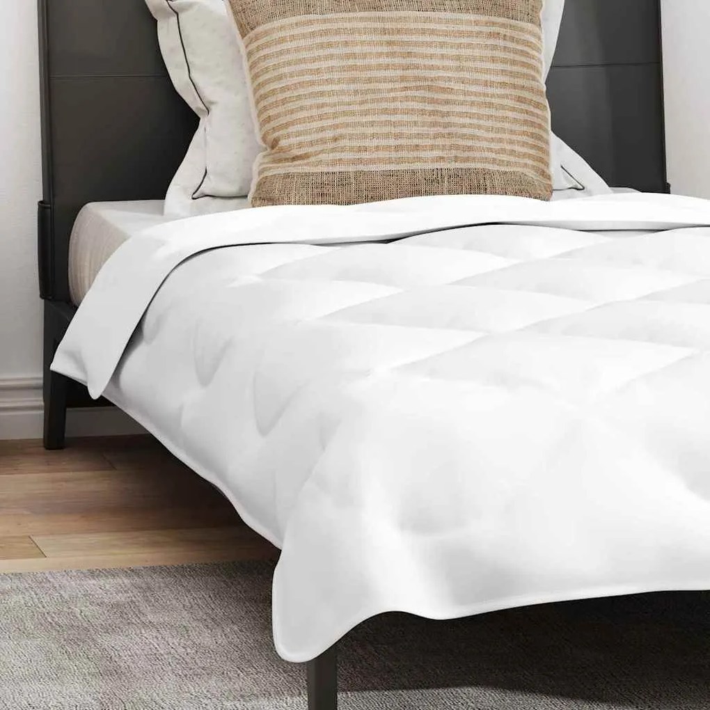 vidaXL Set Παπλώματος Χειμώνα 2 pcs Λευκό 135 x 220 εκ. Μικροΐνες