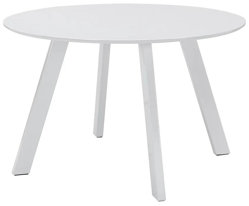 Τραπέζι Riverton 495, Άσπρο, 76cm, Ινοσανίδες μέσης πυκνότητας, Μέταλλο