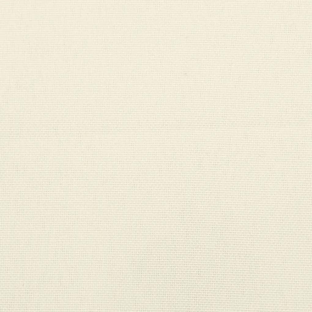 Μαξιλάρι Πάγκου Κήπου Λευκό 200x50x7 εκ. Ύφασμα Oxford - Λευκό