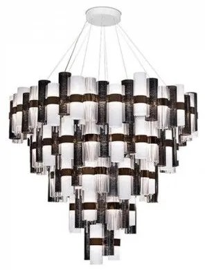 Πολυέλαιος Κρεμαστό Φωτιστικό Οροφής LED 390W Dimmable La Lollona 5 Slamp LALS5XLPWT06T00NMTEU Ανθρακί