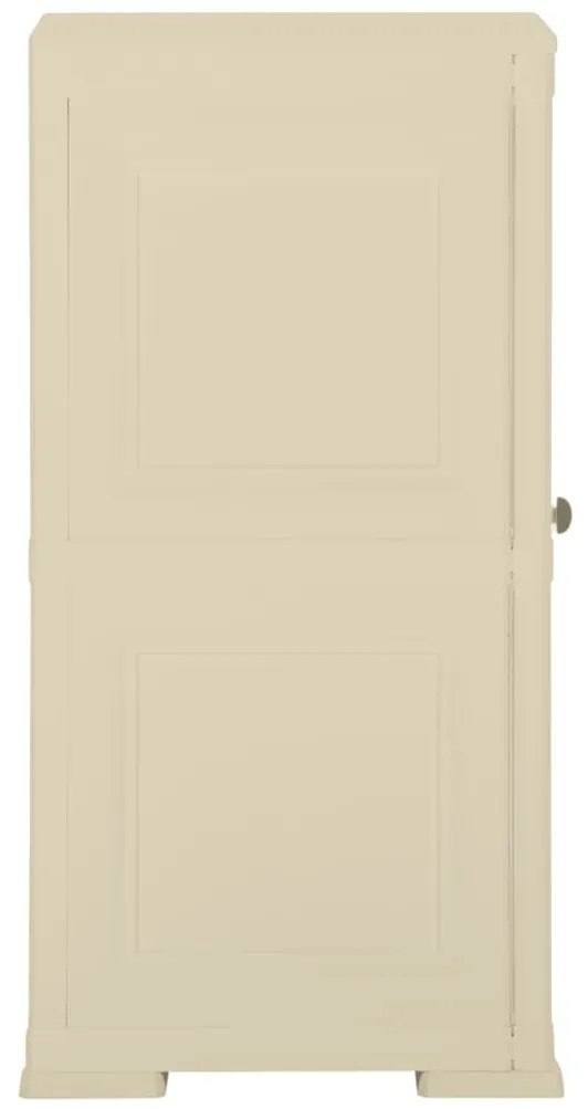vidaXL Πλαστικό Ντουλάπι Angora Λευκό 40 x 43 x 85,5εκ με Σχέδιο Ξύλου
