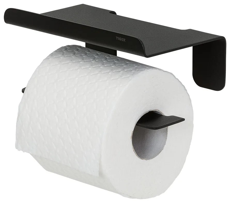 Tiger Colar Χαρτοθήκη με Ράφι Black 1314230746