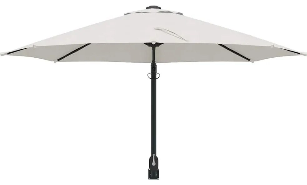 vidaXL Ομπρέλα Κήπου Μπεζ και Μαύρο 248 x 248 x 148 εκ