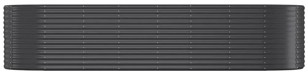vidaXL Ζαρντινιέρα Ανθρακί 322x40x68 εκ Γαλβανισμένος χάλυβας