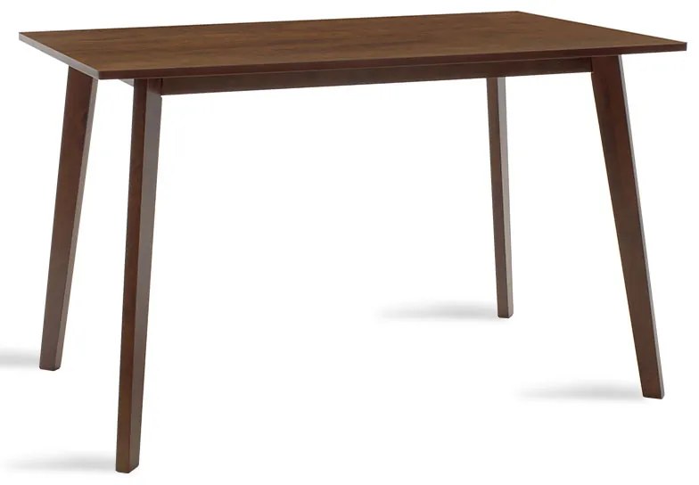 Τραπέζι Benson pakoworld MDF σε καρυδί απόχρωση 120x75x75εκ