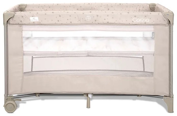 Παρκοκρέβατο Carina 2 Layers Beige Stars 10080672417 Lorelli