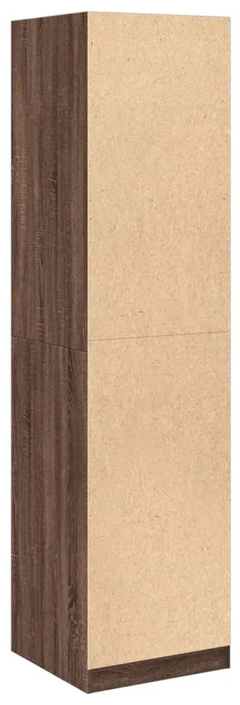 vidaXL Ντουλάπα Καφέ Δρυς 50x50x200 εκ. από Επεξεργασμένο Ξύλο