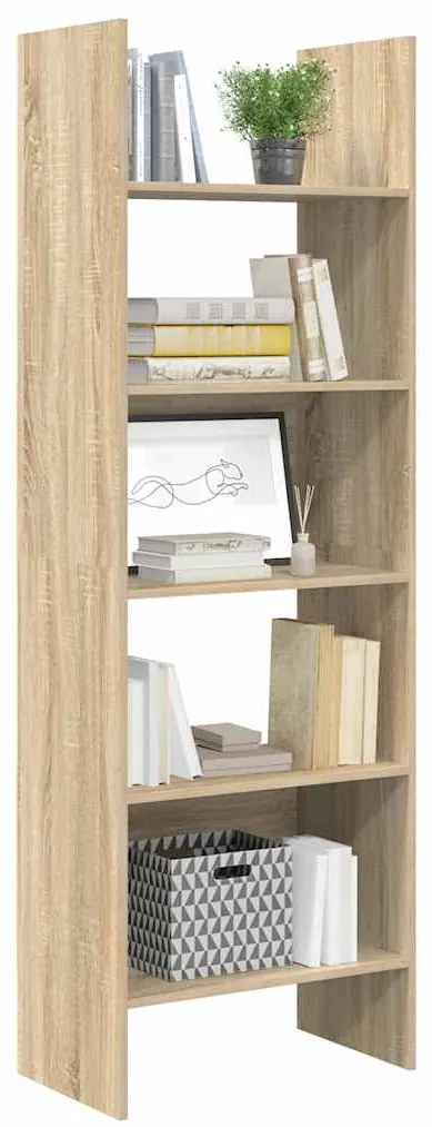 vidaXL Βιβλιοθήκη Χρώμα Sonoma Δρυς 60 x 35 x 180 εκ. από Επεξ. Ξύλο
