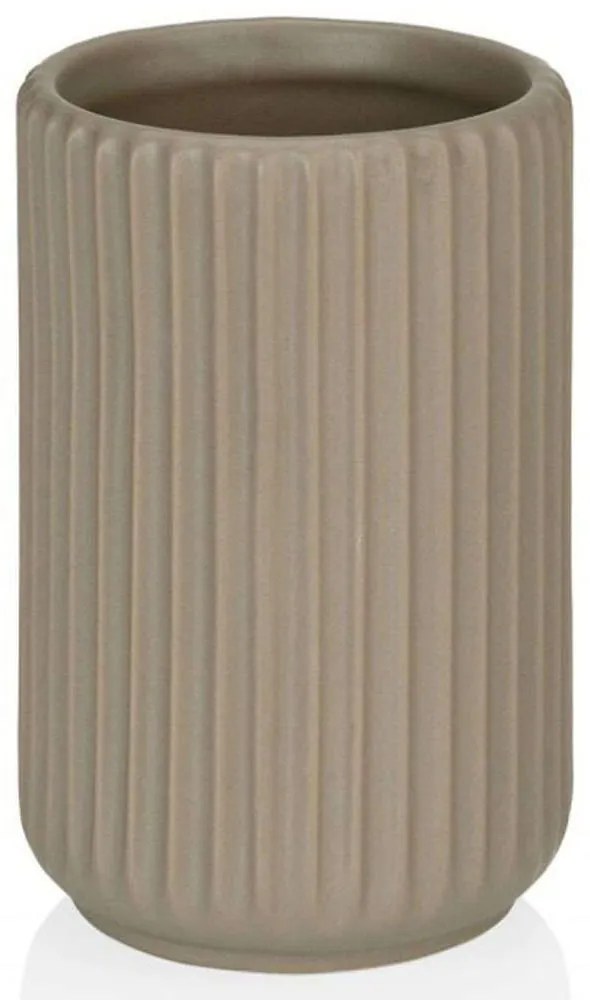 Ποτηροθήκη Stripe LBTAH-BA68153 Φ9x11cm Beige Andrea House Ceramic