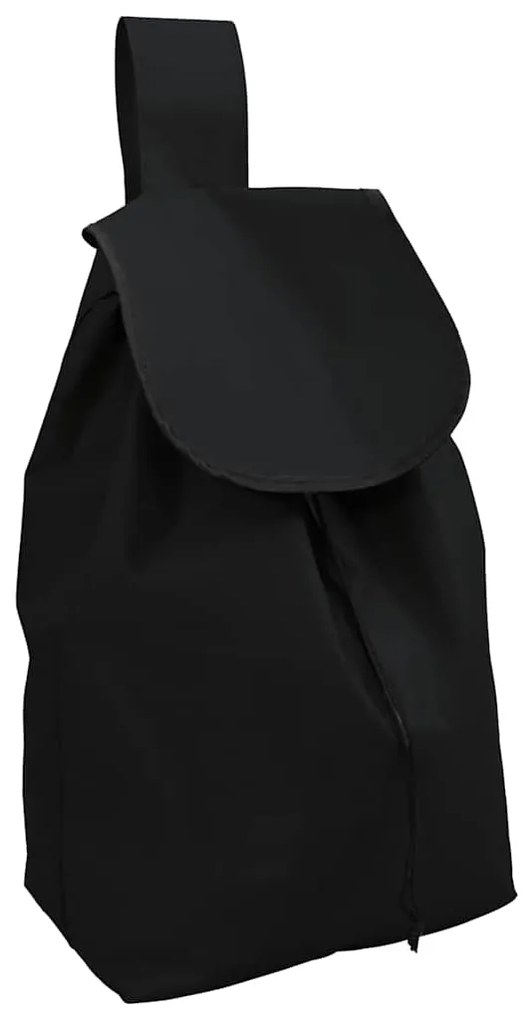 vidaXL Καρότσι Αγορών Μαύρο 35 x 28 x 92 εκ. Ύφασμα Oxford