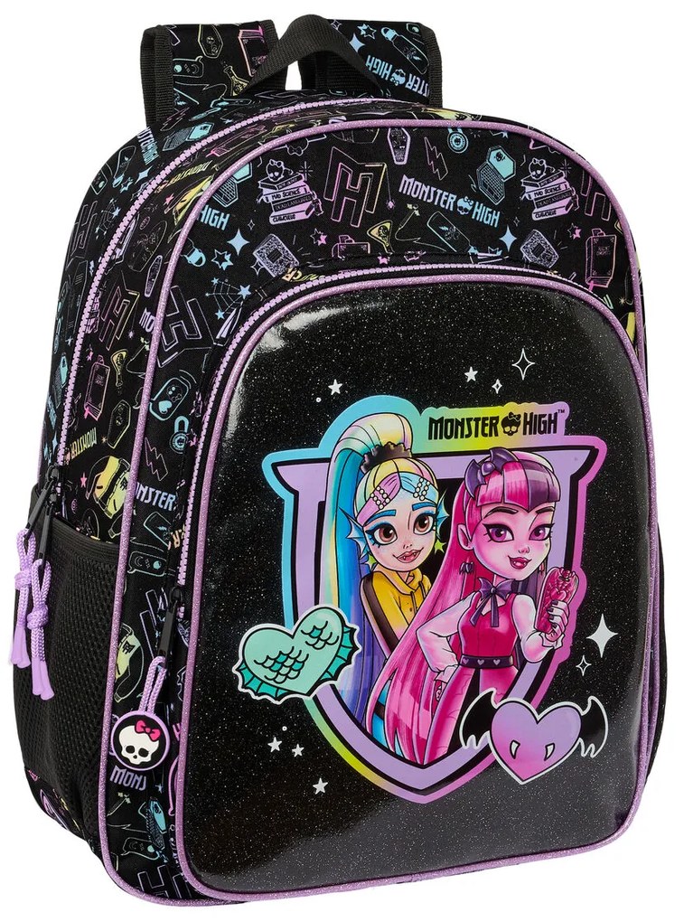 Σχολική Τσάντα Monster High Μαύρο 33 x 42 x 14 cm