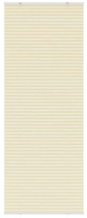 vidaXL Πλισέ περσίδα Κρέμα 80x200 cm Πλάτος υφάσματος 79,4 cm