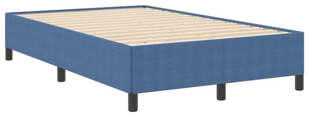 vidaXL Σκελετός Κρεβατιού Μπλε 120 x 200 cm Βελούδο