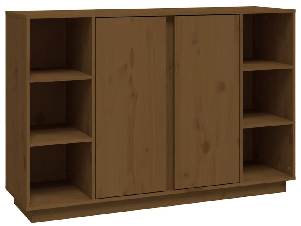vidaXL Ντουλάπι Καφέ Μελί 120x35x80 εκ. από Μασίφ Ξύλο Πεύκου