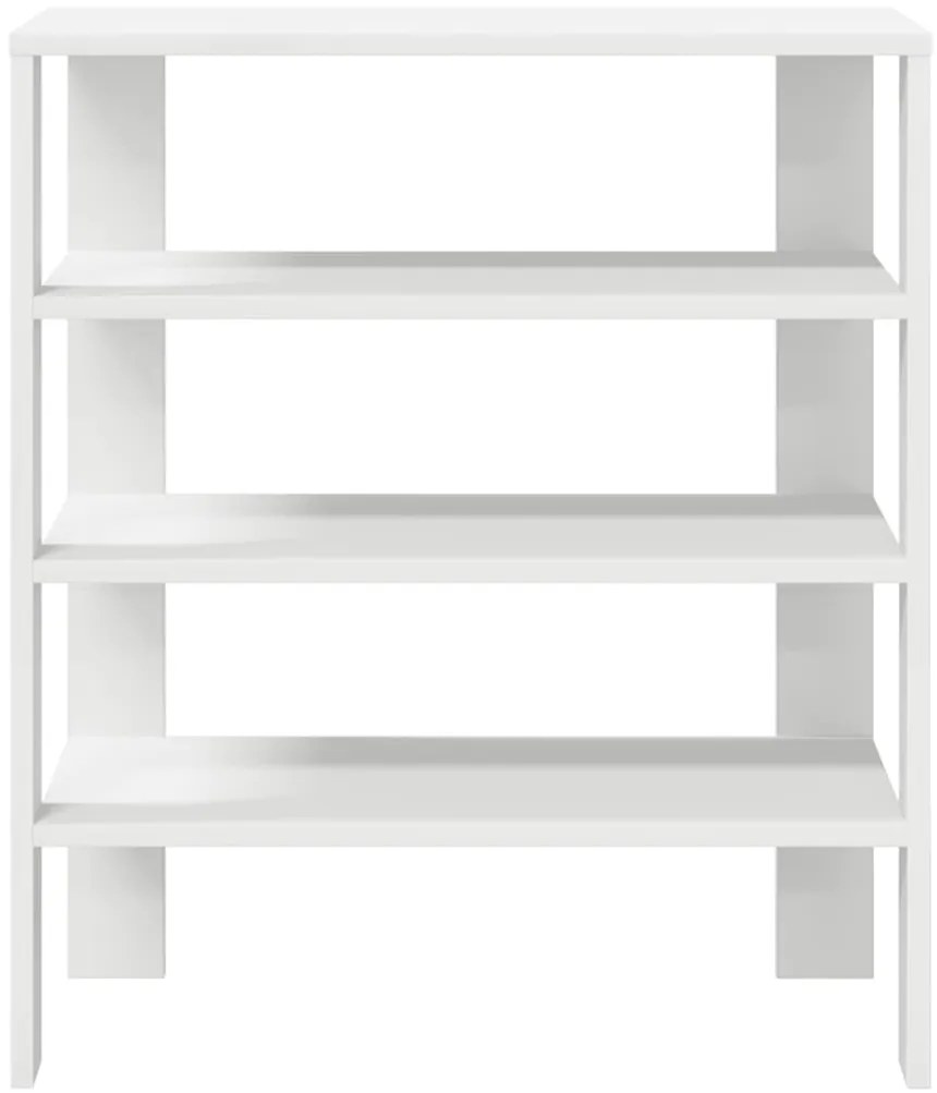 Ράφι παπουτσιών Λευκό 61x32x70 cm Κατασκευασμένο ξύλο - Λευκό