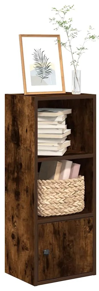vidaXL Βιβλιοθήκη Καπνιστή Δρυς 31x24x77 εκ. από Επεξεργασμένο Ξύλο