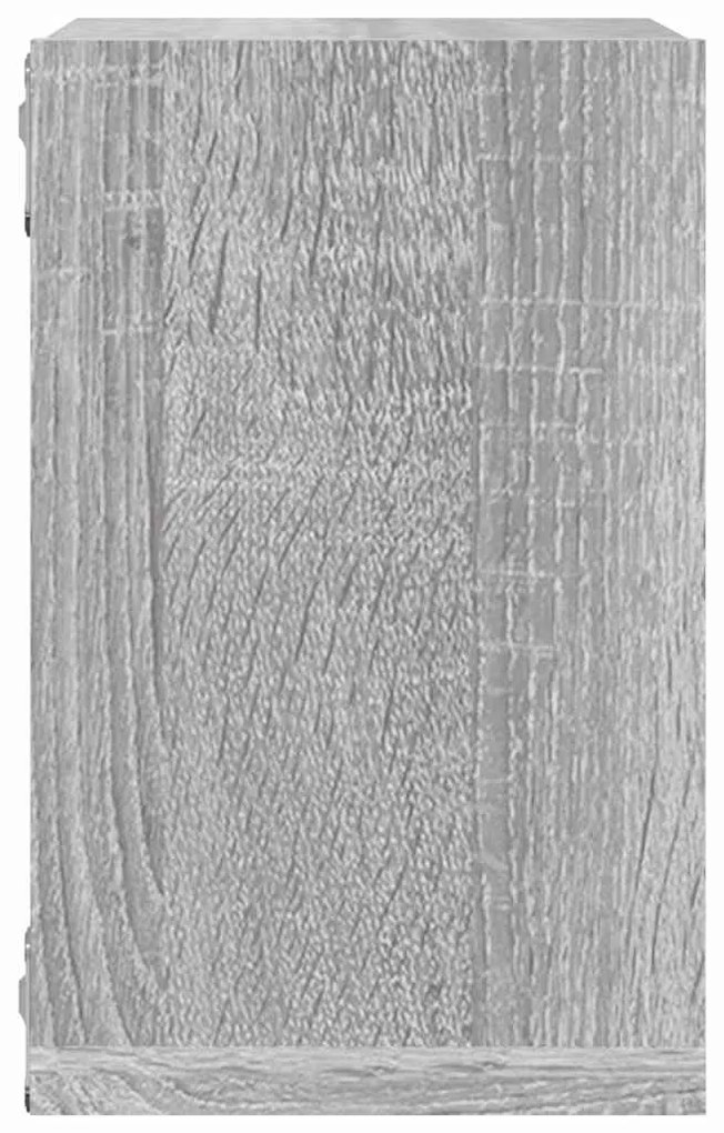 vidaXL Ράφια Τοίχου 4 pcs Γκρι 26 x 15 x 26 cm Επεξεργασμένο ξύλο