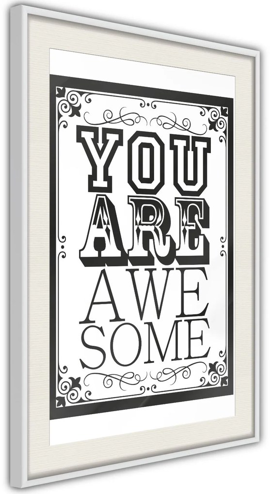 Αφίσα - You Are Awesome - 20x30 - Χρυσό - Χωρίς πασπαρτού