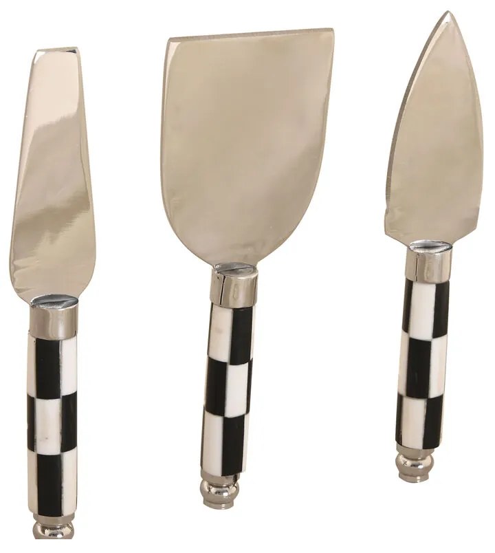 Πίνακας κοπής Home ESPRIT Λευκό Μαύρο Φυσικό Σύγχρονη 20 X 38 X 1,5 CM (4 Τεμάχια)