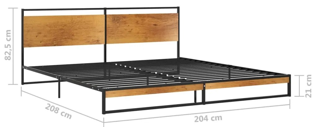 vidaXL Πλαίσιο Κρεβατιού 200 x 200 εκ. Μεταλλικό