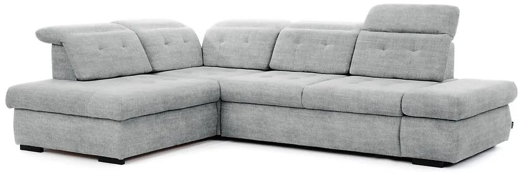 Γωνιακός καναπές Κρεβάτι Majores L, γκρί 286x107x206cm-Αριστερή γωνία-BOG4835