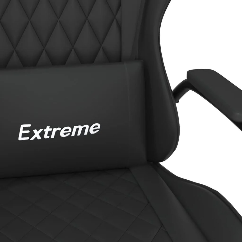 Καρέκλα Gaming Μαύρη από Συνθετικό Δέρμα - Μαύρο