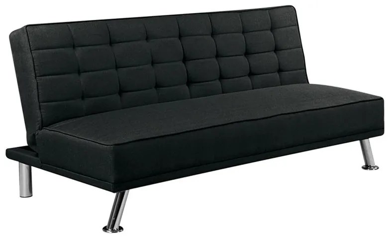 WOODWELL EUROPA Καναπές - Κρεβάτι Σαλονιού Καθιστικού, Ύφασμα Μαύρο 176x82x80cm Bed:176x102x40cm Ε9689,3