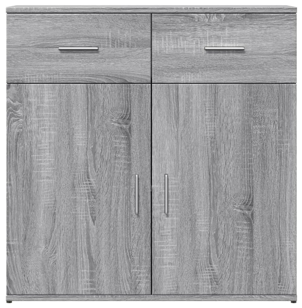 vidaXL Βοηθητικά Ντουλάπια 2 Τεμ. Γκρι Sonoma 79x38x80 εκ. Επεξ. Ξύλο