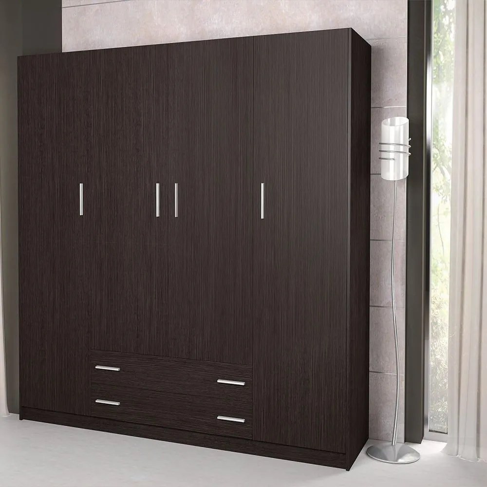 Ντουλάπα Τετράφυλλη Νο. 29 200x180x60 Wenge Four Door