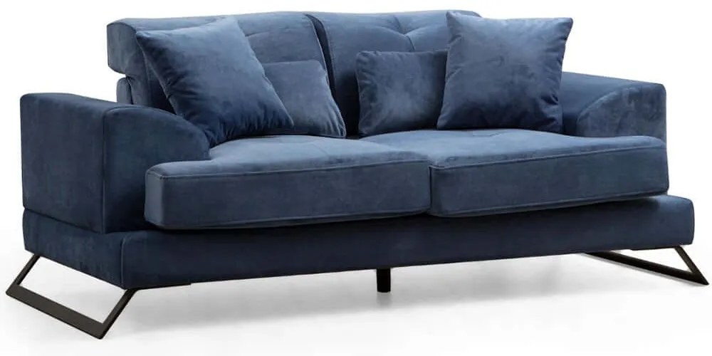 Καναπές Διθέσιος Frido 560ARE1523 185x100x92cm Navy Blue