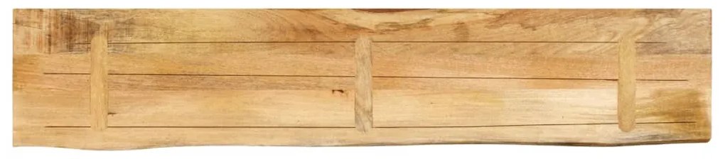 vidaXL Επιφάνεια Τραπεζιού 140x20x3,8 εκ. Live Edge Μασίφ Ξύλο Μάνγκο