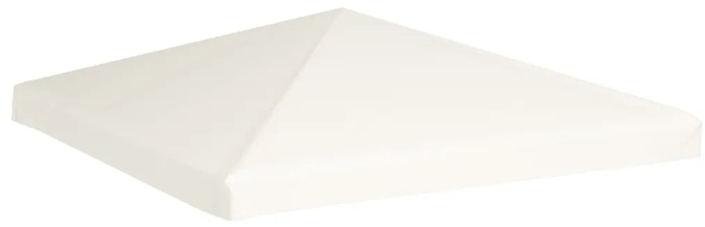 vidaXL Κάλυμμα για Κιόσκι Λευκό Κρεμ 3 x 3 μ. 310 γρ./μ²