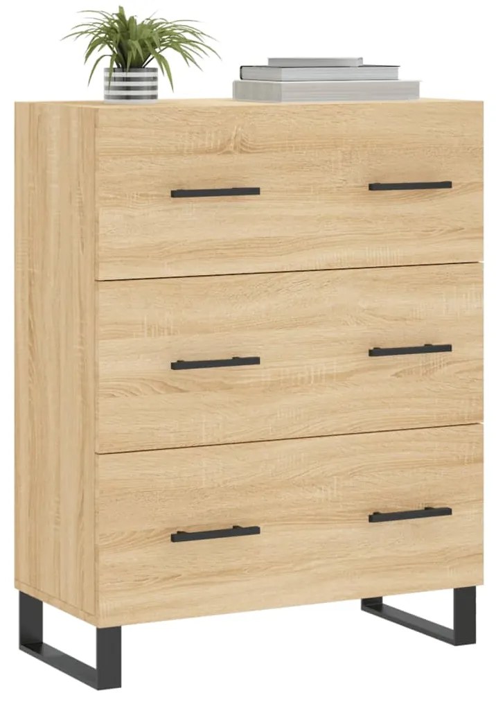 vidaXL Ντουλάπι Sonoma Δρυς 69,5 x 34 x 90 εκ. από Επεξεργασμένο Ξύλο
