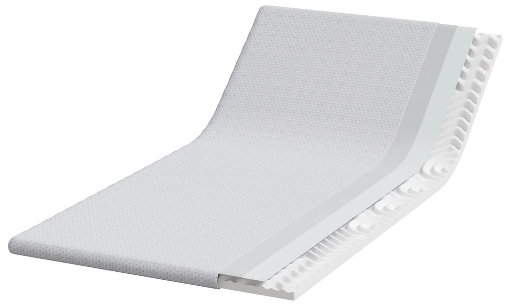 vidaXL Στρώματα Λευκό 120 x 200 cm 100% ύφασμα πολυεστέρα με τζακάρ
