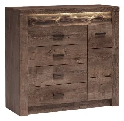 INDIANAPOLIS chest of drawers I17 dark ash tree