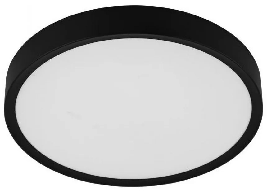 Φωτιστικό Οροφής-Πλαφονιέρα Led Musurita98604 Ø440 3000K Black-White Eglo Metal, Plastic