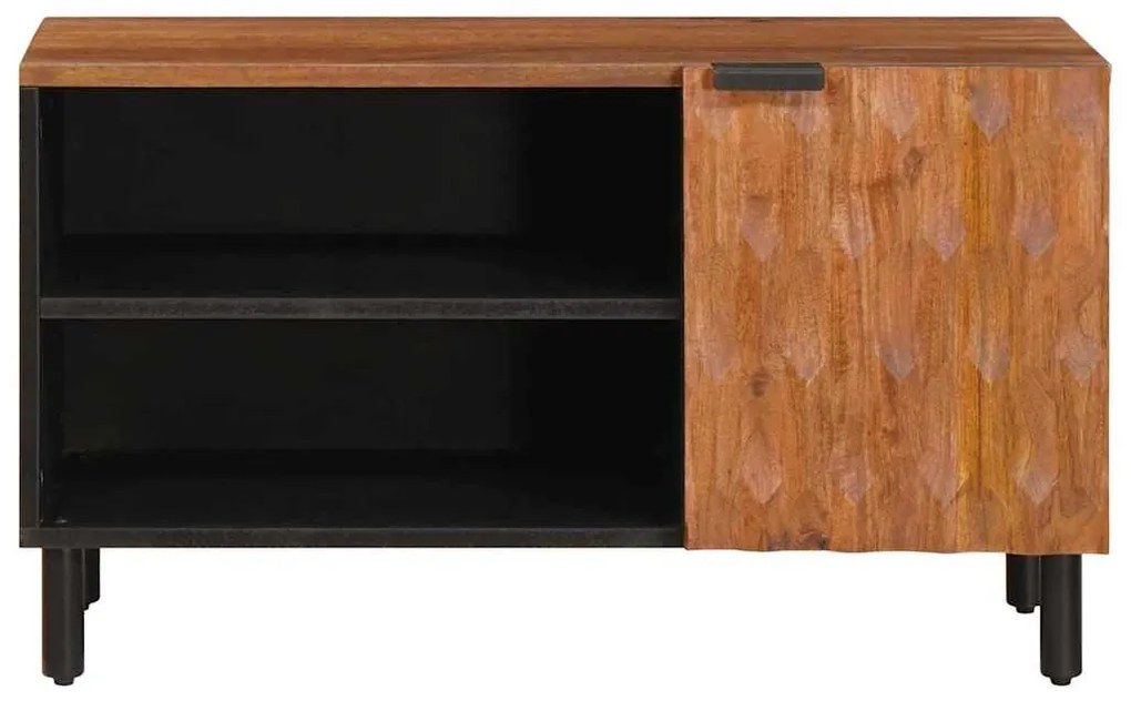 vidaXL Ντουλάπι TV με πόρτα Καφέ Φινίρισμα Ακακίας 80 x 31,5 x 46 cm