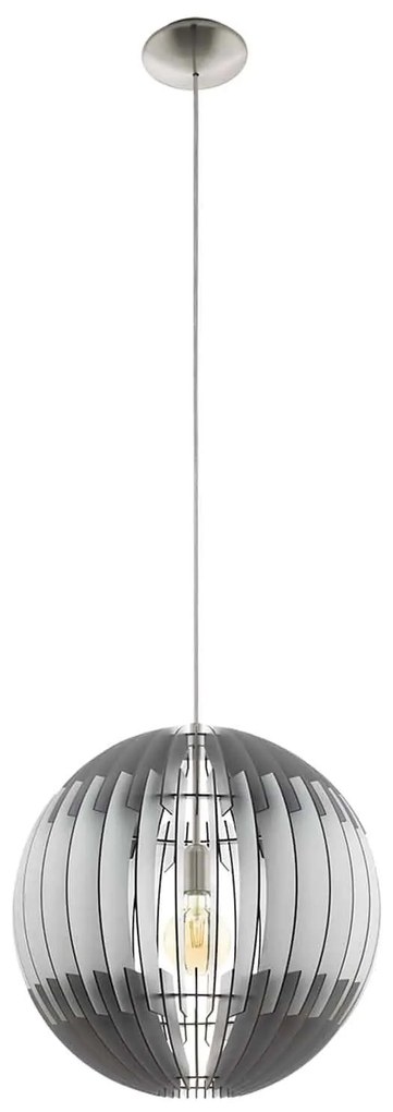 Φωτιστικό Οροφής Olmero 96747 Grey-White Eglo Metal,Wood