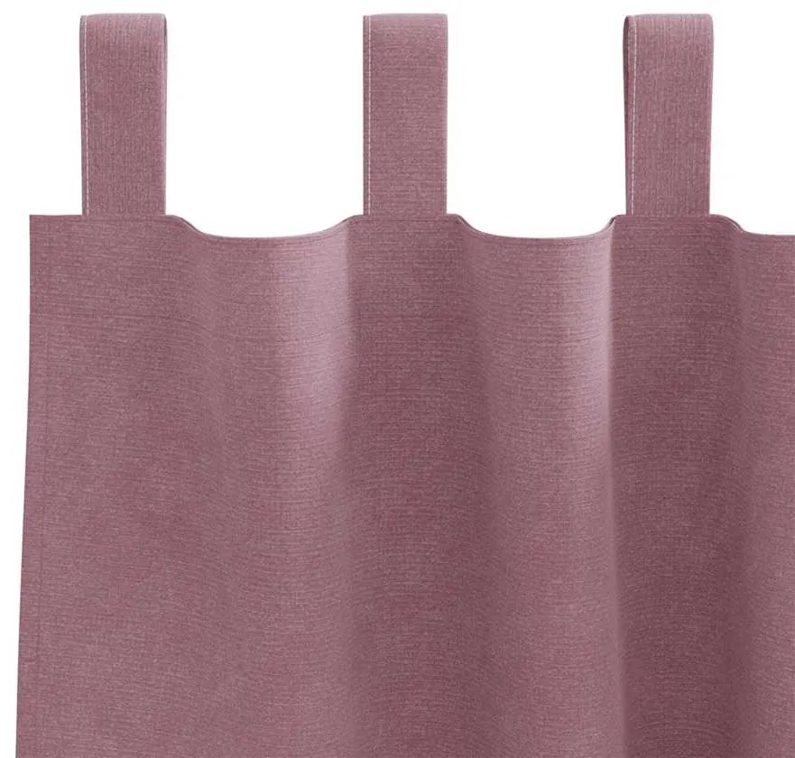 vidaXL Κουρτίνες με κουρτίνες 2 pcs Σκούρο ροζ 140 x 245 cm Βελούδο