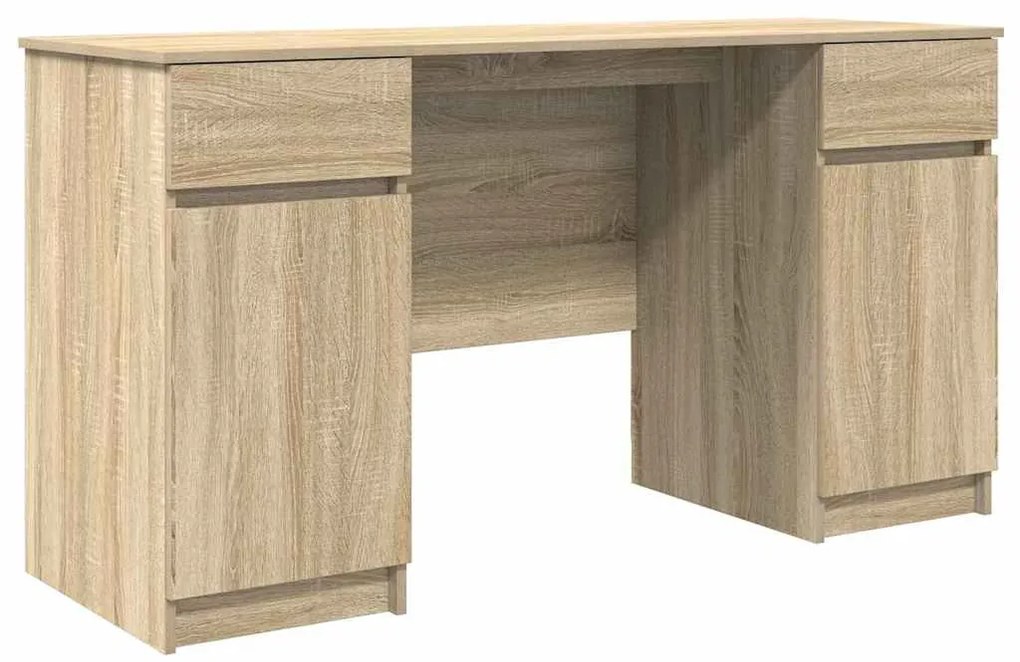 vidaXL Γραφείο Sonoma Δρυς 140 x 49 x 76 εκ. Επεξεργασμένο ξύλο
