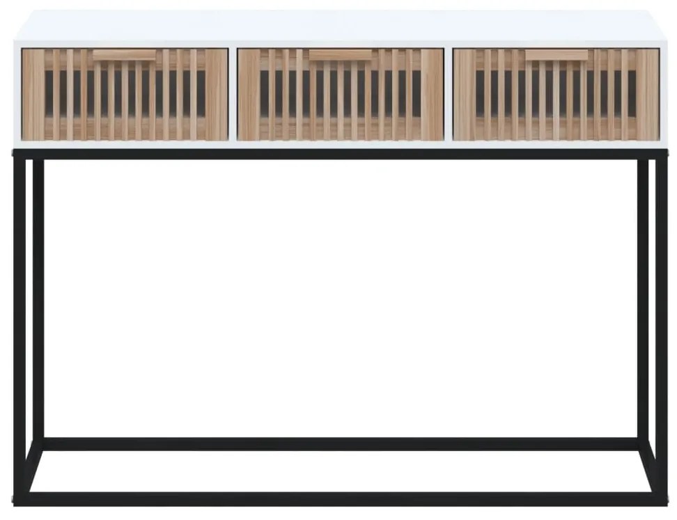 ΤΡΑΠΕΖΙ ΚΟΝΣΟΛΑ ΛΕΥΚΟ 105X30X75 ΕΚ. ΕΠΕΞΕΡΓΑΣΜΕΝΟ ΞΥΛΟ / ΣΙΔΕΡΟ 352106