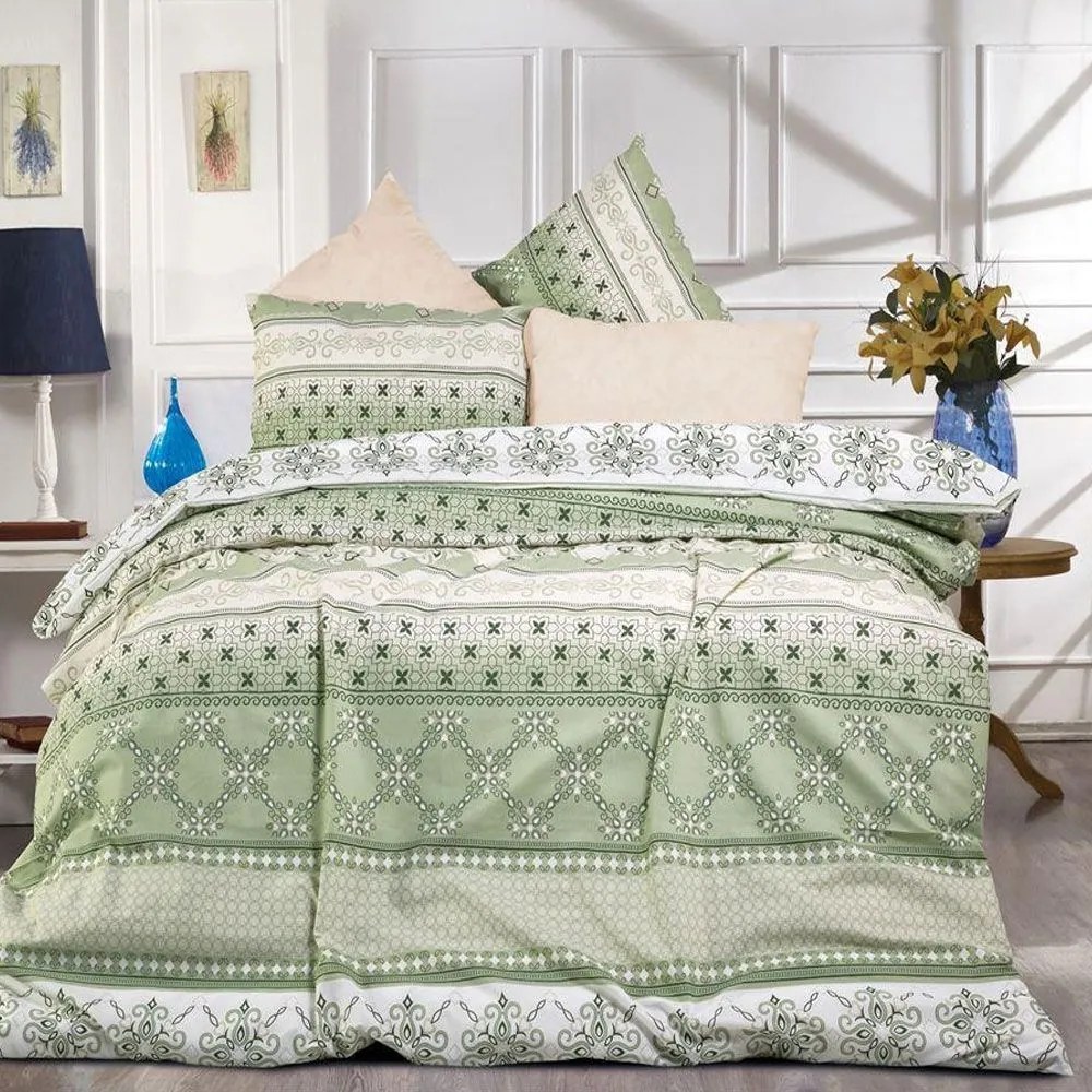 Παπλωματοθήκη Καλλιπάτειρα 334 Green-Olive DimCol Μονό 160x240cm Cotton-Polyester