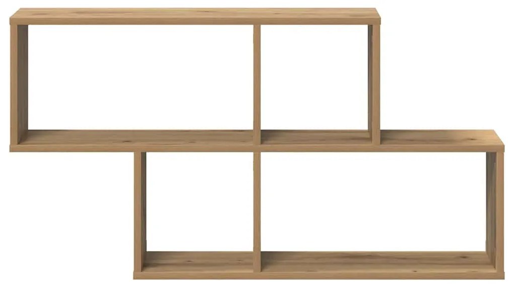 vidaXL Ράφι τοίχου artisan δρυς 100 x 20 x 53 εκ Επεξεργασμένο ξύλο