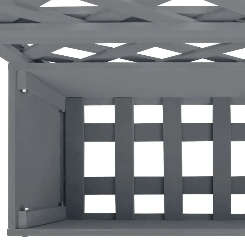 vidaXL Καφασωτά Γκρι 2 τεμ. 65 x 33x 135 εκ. από WPC