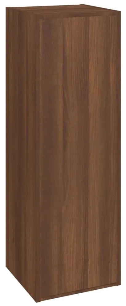 vidaXL Έπιπλα Τηλεόρασης 2 τεμ. Καφέ Δρυς 30,5x30x90 εκ. Επεξ. Ξύλο