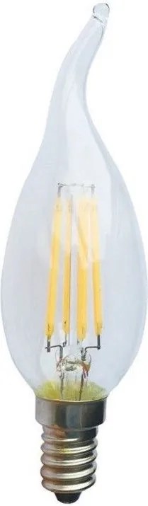 Λαμπτήρας LED Filament E14 Candle 6W 2700K Dimmable Tip  (10 τεμάχια)