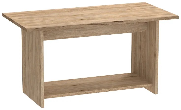 Τραπέζι Kumba pakoworld σε oak απόχρωση 80x40x42εκ
