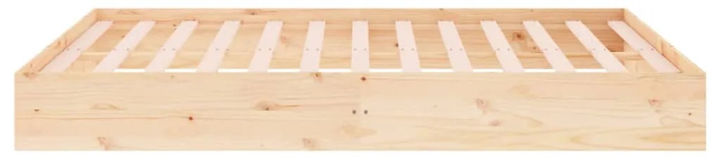 Σκελετός Κρεβατιού Χωρίς Στρώμα 140x200 εκ Μασίφ Ξύλο 820042